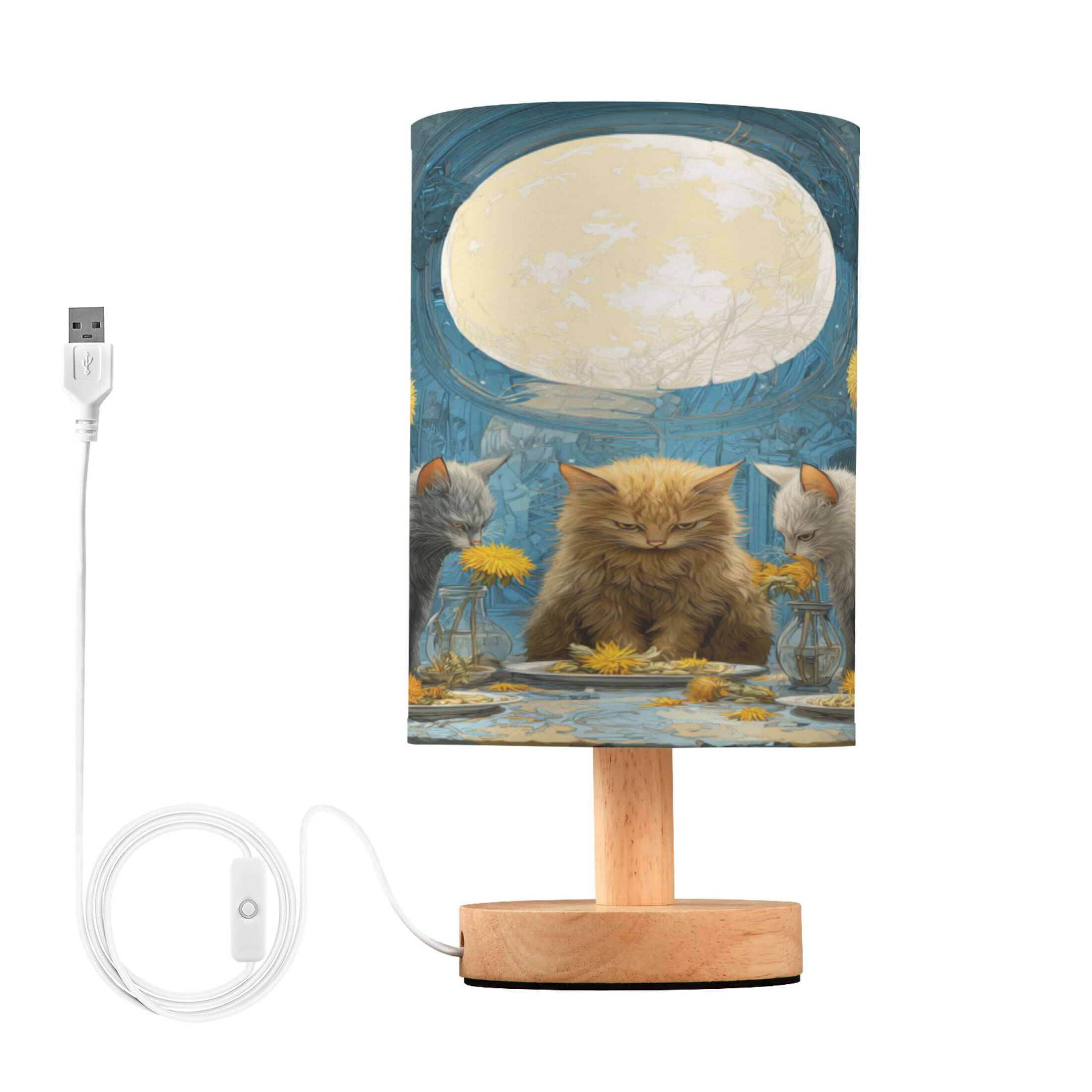 RMDQTR LED Push-Button Switch Warm-Tone Desk Lamp Plug-and-Play No ...