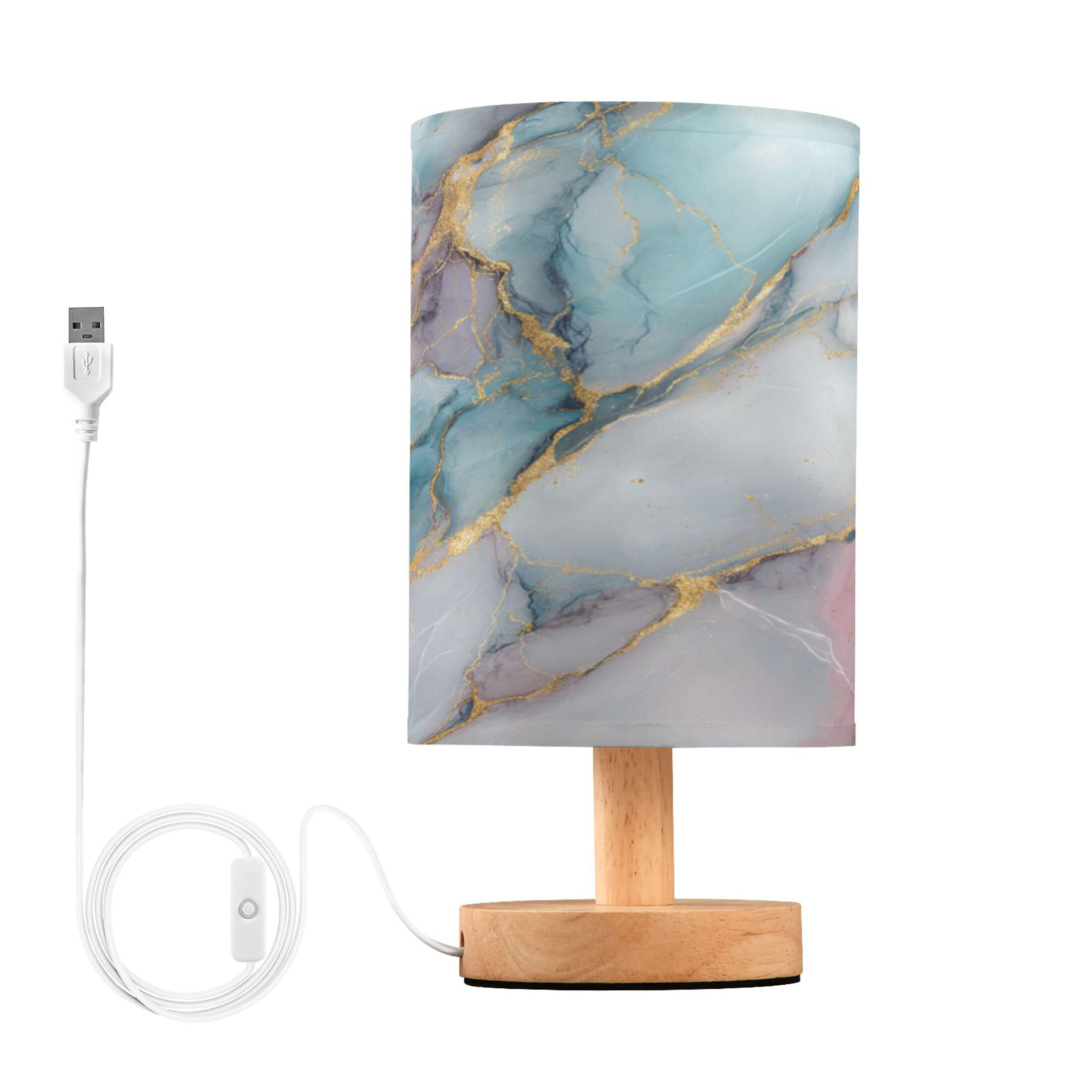 RMDQTR LED Push-Button Switch Warm-Tone Desk Lamp Plug-and-Play No ...