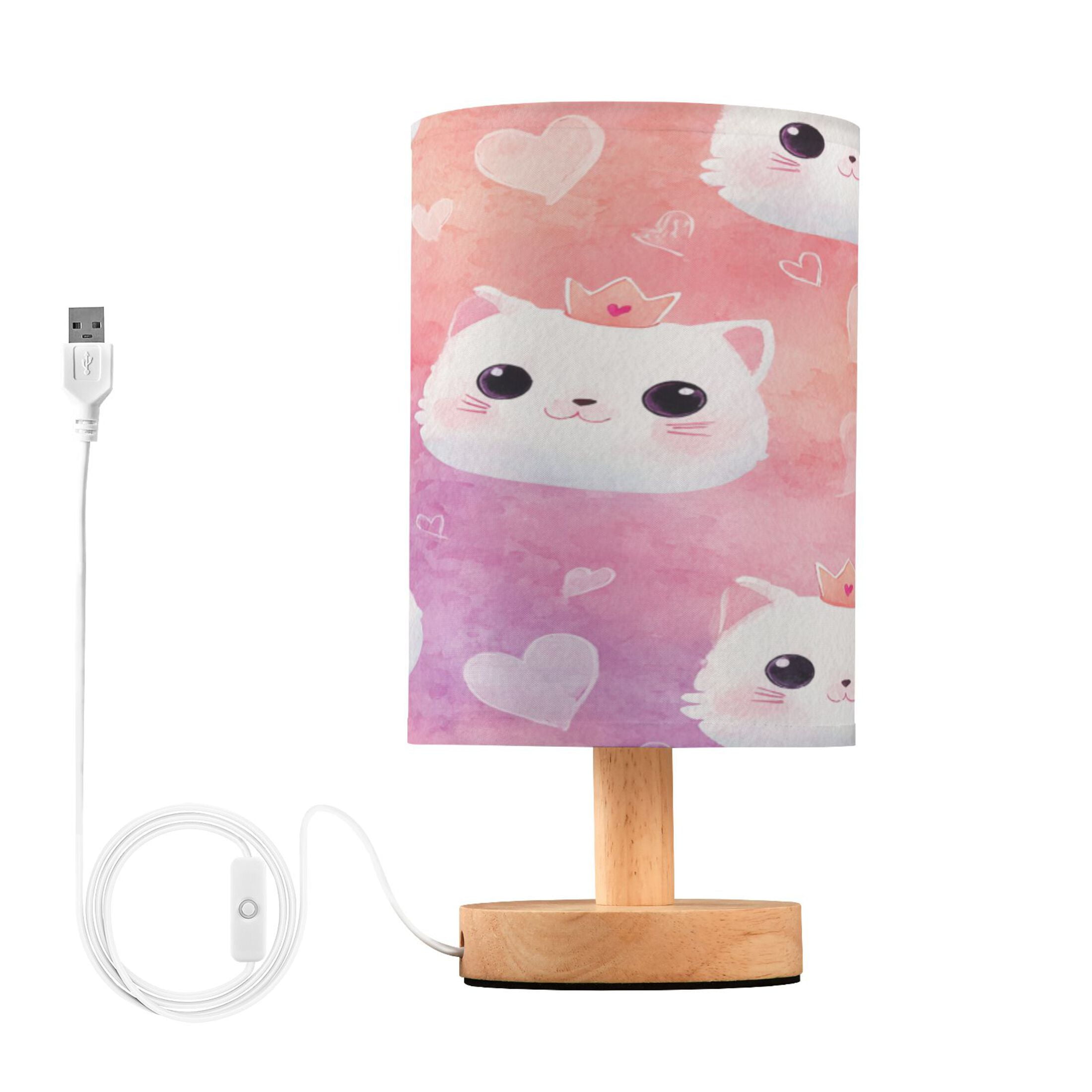 RMDQTR LED Push-Button Switch Warm-Tone Desk Lamp Plug-and-Play No ...