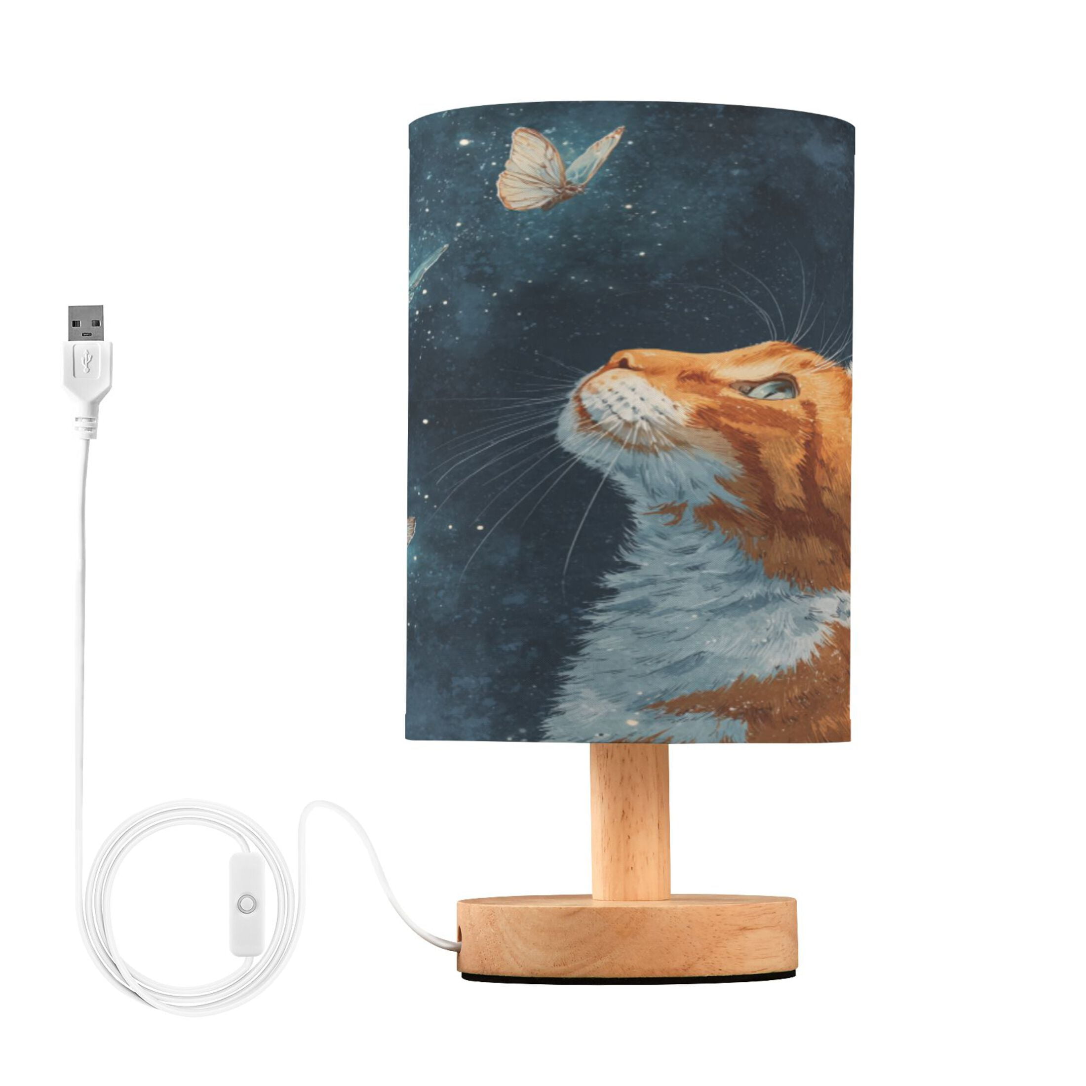 RMDQTR LED Push-Button Switch Warm-Tone Desk Lamp Plug-and-Play No ...