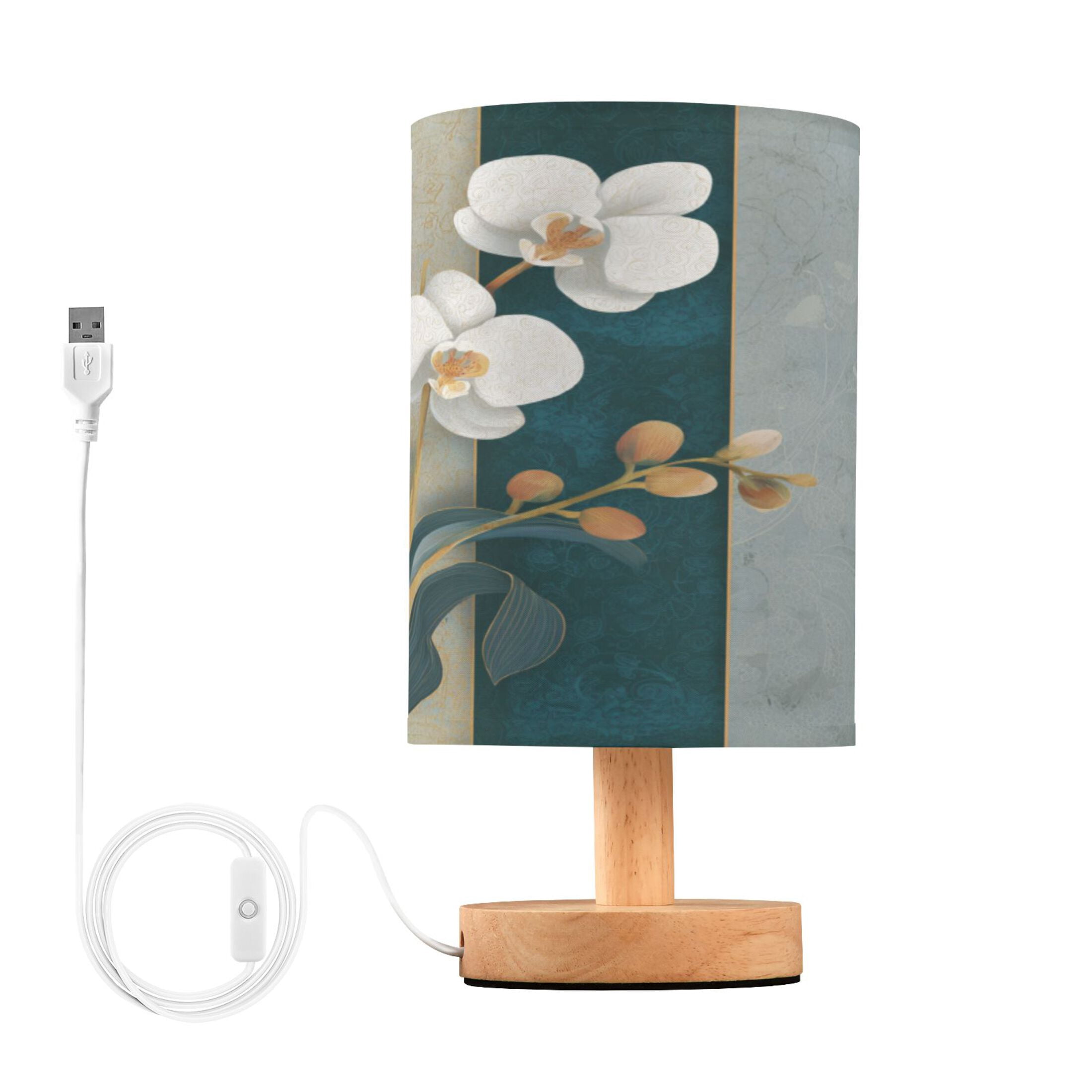 RMDQTR LED Push-Button Switch Warm-Tone Desk Lamp Plug-and-Play No ...