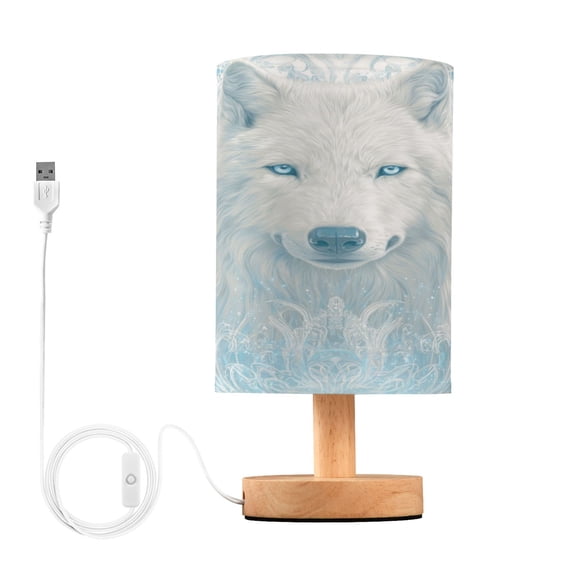 RMDQTR LED Push-Button Switch Warm-Tone Desk Lamp Plug-and-Play No Assembly Required The Proud White Wolf