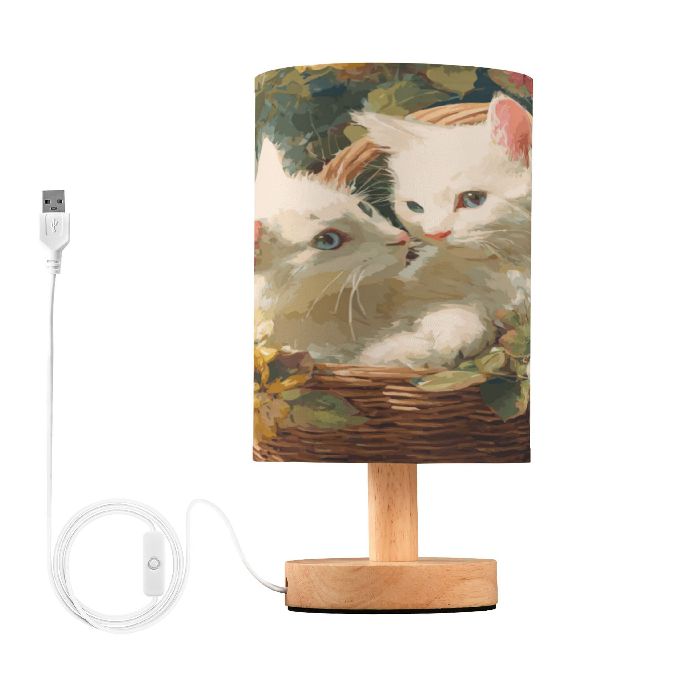 RMDQTR LED Push-Button Switch Warm-Tone Desk Lamp Plug-and-Play No ...
