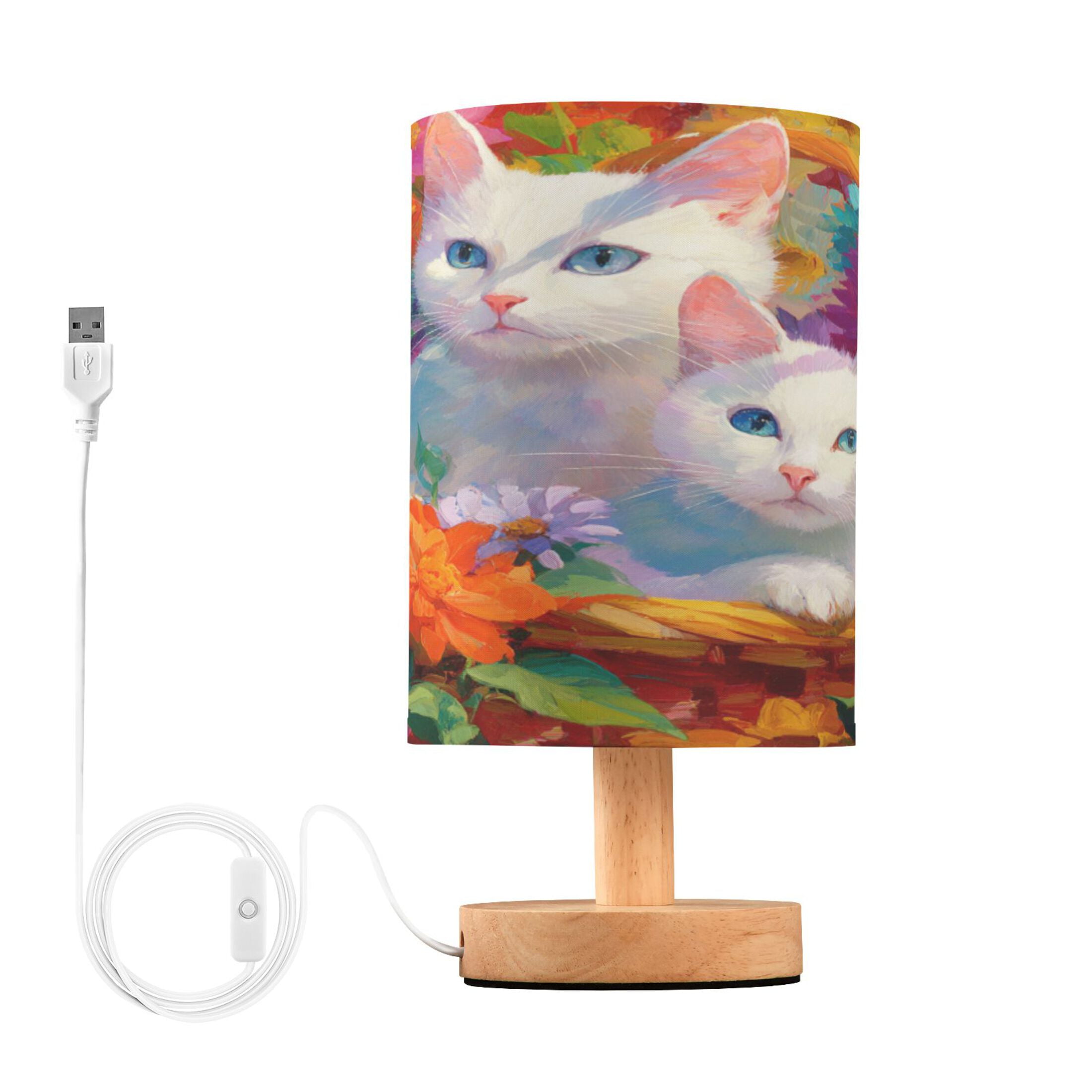 RMDQTR LED Push-Button Switch Warm-Tone Desk Lamp Plug-and-Play No ...