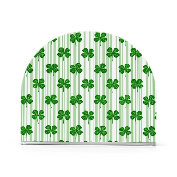 RMDQTR Napkin Holder Acrylic Napkin Holder for Table Kitchen Restaurant Living Room Home Decor Stylish Decorative Napkin Holder Fit 50-60 Napkins Cute Four-leaf Clover