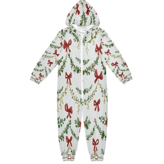 RMDQTR Ultra-Soft Crystal Velvet One-Piece Pajamas/Loungewear Christmas Decorations