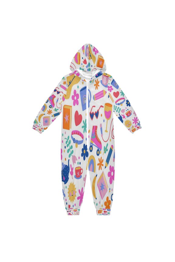 Ultra-Soft Crystal Velvet One-Piece Pajamas/Loungewear Custom Art