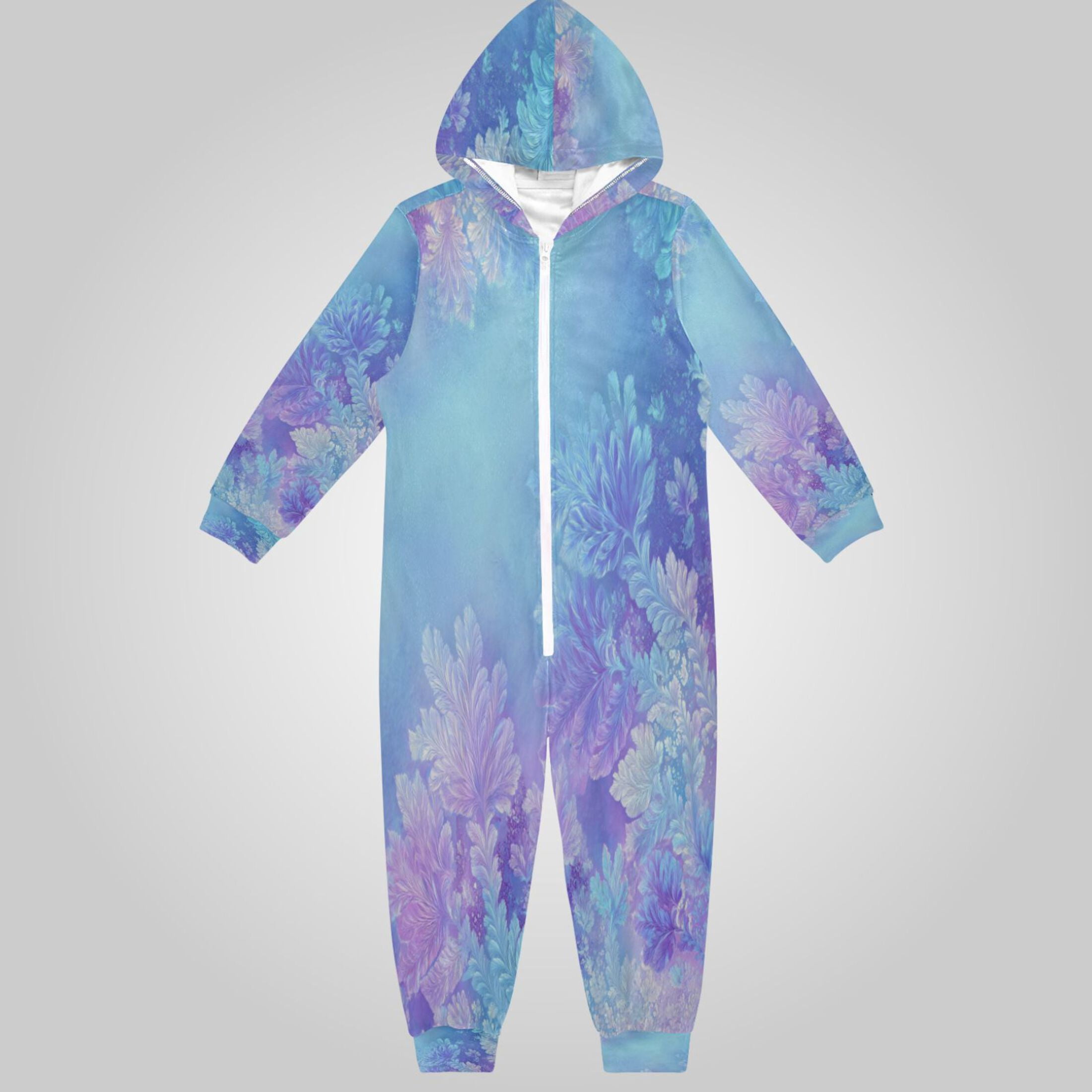 RMDQTR Ultra-Soft Crystal Velvet One-Piece Pajamas/Loungewear Frosty ...