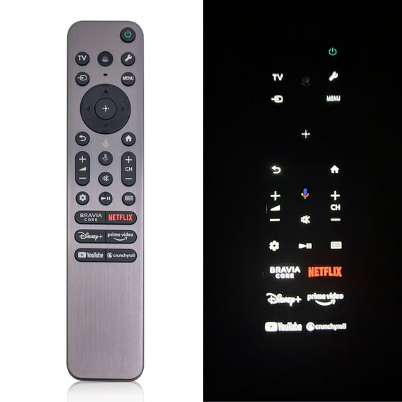 RMF-TX910U Backlit Voice Replacement Remote Compatible for S-ony BRAVIA XR OLED OLED Mini LED TV KD XR Series, Includes Voice, Backlight and high end Metal Case