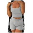 thumbnail image 1 of RMGVDSD 2 Piece Sets For Women Matching Workout Set Cropped Tank Tops And High Waist Yoga Leggings Active Wear Comfy Loungewear Matching Set, 1 of 5