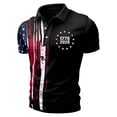 thumbnail image 1 of RMGVDSD 250th Anniversary USA Polo Shirt Men's Independence Day Golf Shirts Patriotic Print Short Sleeve Button Front Casual Patriotic Shirts Tops Classic Golf T Shirt, 1 of 3