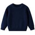 thumbnail image 1 of RMGVDSD Baby Girl Boy Knit Sweater Blouse Toddler Girls Sweaters Fall Winter Warm Soft Comfortable Long Sleeve Pullover Top Casual Solid Color Sweatshirt 4-5 Years, 1 of 8