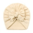 thumbnail image 1 of RMGVDSD Baby Girl Sleeping Hat Toddler Baby Boys Girls Cap Beanie Bowknot Elastics Turban Hat Soft Baby Nursery Hats, 1 of 2