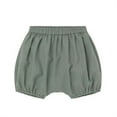thumbnail image 1 of RMGVDSD Baby Girls Boys Bloomers Toddler Baby Cute Bloomer Shorts Solid Color Loose Basic Summer Plain Bloomers Shorts 2-3 Years/Army Green, 1 of 2