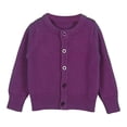 thumbnail image 1 of RMGVDSD Baby Girls Cardigan Long Sleeve Kid Button Sweater Girl Crew Neck Cardigans Uniform Sweater Coat Solid Color Little Girls Sweaters Top Vintage Casual 3-4 Years, 1 of 3