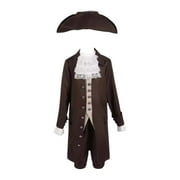 RMGVDSD Boy's Outfits Set Boys Clothes Kids Halloween Party Dress Up Outfit Hats+ Coats+ Pants +Collar+Wrist Accessory Set 3-4 Years