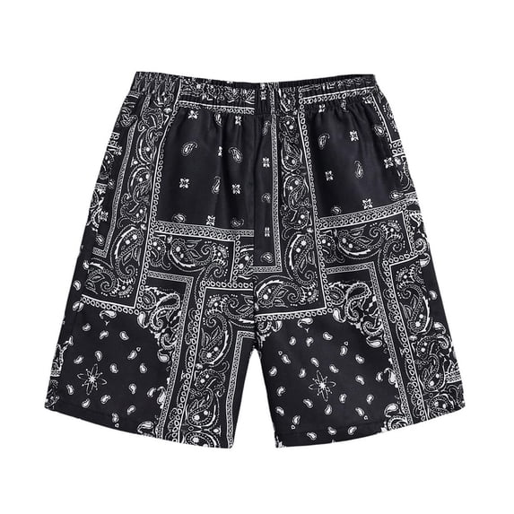 RMGVDSD Boy's Shorts Kids Summer Boho Print Shorts Casual Drawstring Elastic Waist Graphic Shorts Lightweight Breathable Beach Playwear 11-12 Years