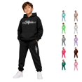 thumbnail image 1 of RMGVDSD Boys 2 Piece Sweatsuit Sets Casual Letter Print Hoodie Sweatshirts And Jogger Pants Fall Winter Outfits For School Casual Clothes 2-3 Years, 1 of 6