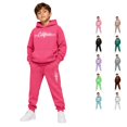 thumbnail image 1 of RMGVDSD Boys 2 Piece Sweatsuit Sets Casual Letter Print Hoodie Sweatshirts And Jogger Pants Fall Winter Outfits For School Casual Clothes 2-3 Years, 1 of 6