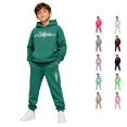thumbnail image 1 of RMGVDSD Boys 2 Piece Sweatsuit Sets Casual Letter Print Hoodie Sweatshirts And Jogger Pants Fall Winter Outfits For School Casual Clothes 9-10 Years, 1 of 6