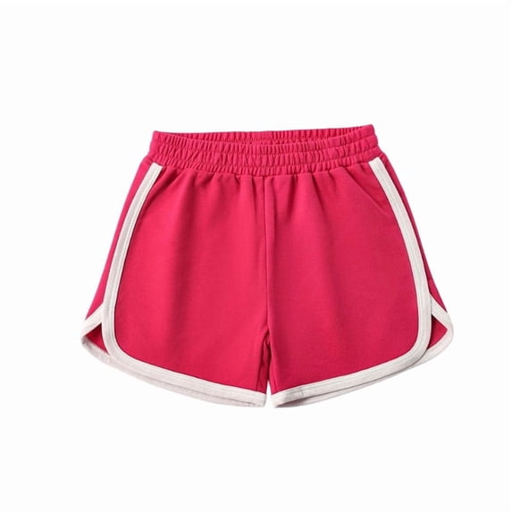 RMGVDSD Boys Athletic Shorts Summer Children's Bottoms Elastic Waist Casual Sports Shorts For Boys And Girls Comfy Lightweight Pull On Shorts 6-7 Years