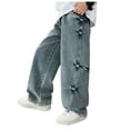 thumbnail image 1 of RMGVDSD Boys Baggy Jeans For Kids Boys' Jeans Children's Baggy Jeans Cargo Trousers Relaxed Fit Denim Trousers With Elastic Waistband 6-7 Years, 1 of 8