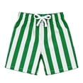 thumbnail image 1 of RMGVDSD Boys Beach Shorts Striped Print Athletic Shorts Drawstring Elastic Waist Casual Bottoms Lightweight Outdoor Sports Summer Shorts 3-4 Years, 1 of 4