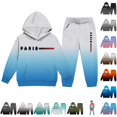 thumbnail image 1 of RMGVDSD Boys Clothes 2Pcs Outfits Letter Graphic Hoodie Sweatshirts And Sweatpants Suit Kids Hooded Tracksuit Jogger Sets Casual Wear 9-10 Years, 1 of 6