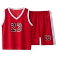 thumbnail image 1 of RMGVDSD Boys Clothes Kids Summer Basketball Suit Quick Drying Sportswear Suit V Neck Sleeveless Tank Tops And Shorts Two Piece Outfits Stylish Outfits, 1 of 6