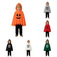 thumbnail image 1 of RMGVDSD Boys Halloween Ghost Costume Poncho Cape Hooded Tops And Pants Set Ghost Face Print Kids Halloween Dress Up Outfit Fall Clothes 18-24 Months, 1 of 9