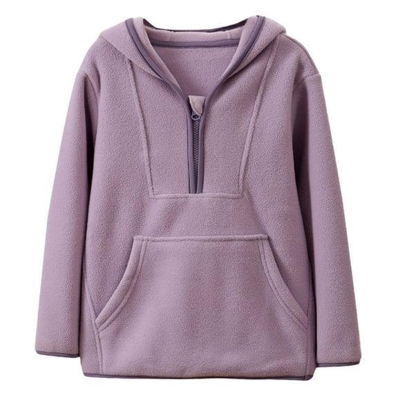 RMGVDSD Boys Hoodies Warm Quarter-Zip Pullover Hoodie Sweatshirt Lightweight Casual Sweatshirts With Pockets Warm Holiday Stylish Tops