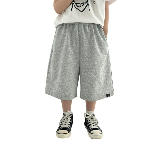 RMGVDSD Boys Shorts Summer Casual Loose Fit Shorts Kids Lightweight Pull-On Hiking Shorts Sports Comfortable Breathable Daily Wear Stylish Leisure Jeans For 8-12 Years