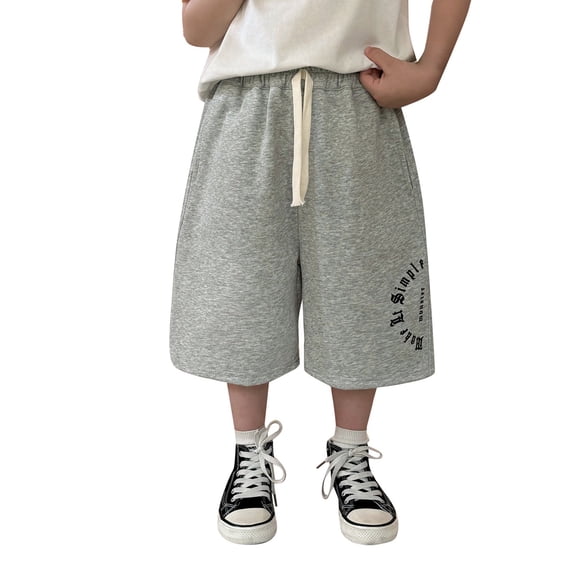 RMGVDSD Boys Summer Casual Shorts With Pockets Kids Lightweight Pull-On Hiking Shorts For Sports Outdoor Comfortable Everyday Wear Casual School Trousers For 6-8 Years