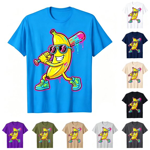 RMGVDSD Boys T-Shirts Kids Graphic Tees Baseball Shirt Summer Short Sleeve Crewneck Basic Tees Back To School Tops 8-9 Years