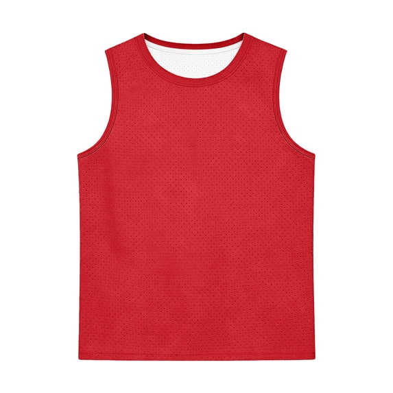RMGVDSD Boys Tank Tops Quick Dry Athletic Basketball Undershirts Kids Solid Color Sleeveless Shirt Breathable Tank Top Casual Comfort Tee Shirts 7-8 Years