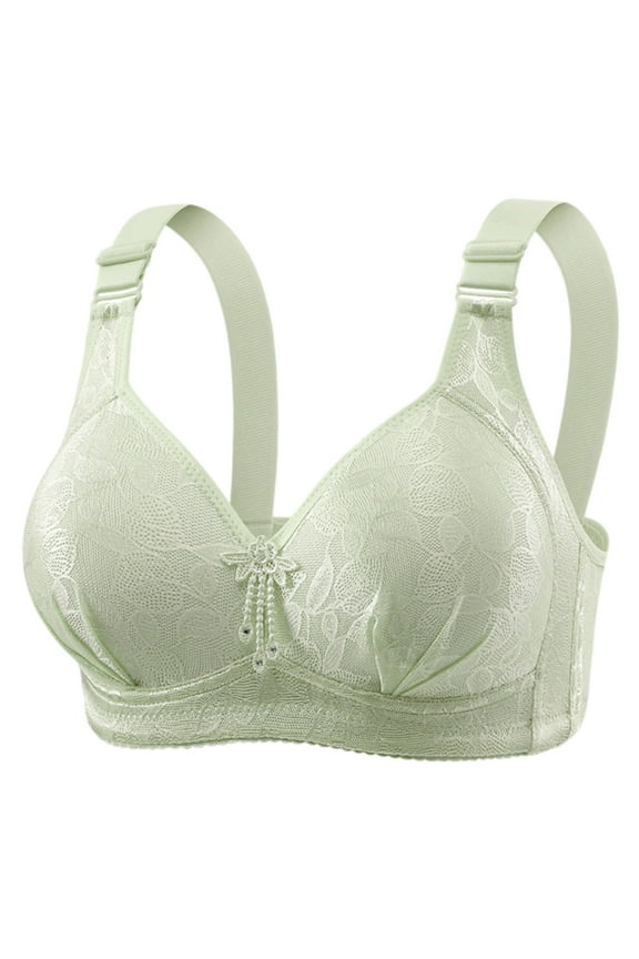 Bralettes for Women Bra Women's Lace Push Up No Underwire Comfortable Breathable Bra Four Button Mom Bra T-Shirt Everyday Bra