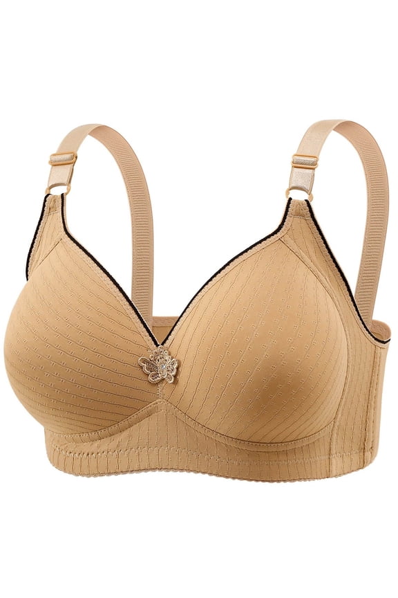 Bras for Women Breathable Full Coverage Bra Support Brassieres Comfort All Day Wireless T Shirt Bra Seamless Large Size Bralettes Stylish Tshirt Bras