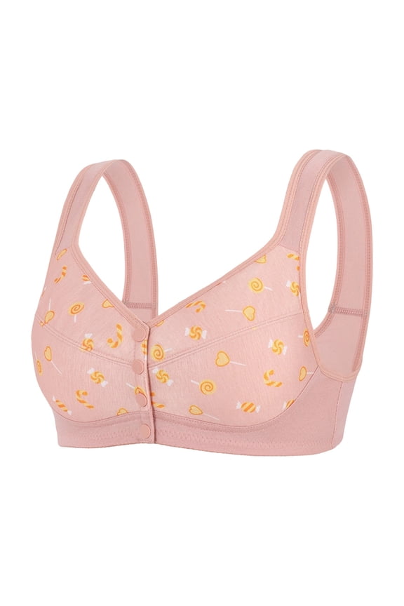 Bras for Women Soft Supportive Front Closure Bra Large Sizes Full Coverage Bra Comfort Fit Bralette T-Shirts Everyday Bras Comfy Everyday Bras