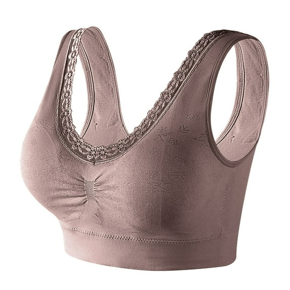 RMGVDSD Chic Bras for Women Comfortable Solid Color With No Underwire Sleeping And Traceless Adjustment Sports Bra Comfortable Bralettes