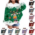 thumbnail image 1 of RMGVDSD Christmas Hoodies for Girls Cute Graphic Pullover Hooded Sweatshirt Long Sleeve Tops Loose Fit Casual Sweatshirts for Kids Cute Party Wear 4-5 Years, 1 of 4