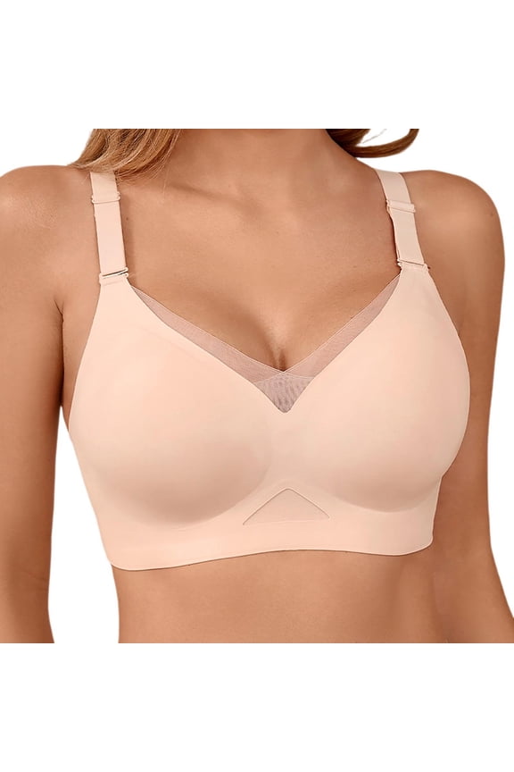 Comfort Bras for Women Seamless Full Coverage Bra Wireless Sheer Mesh Bralette Support Breathable Comfort Tshirt Brassieres Seamless Bralettes
