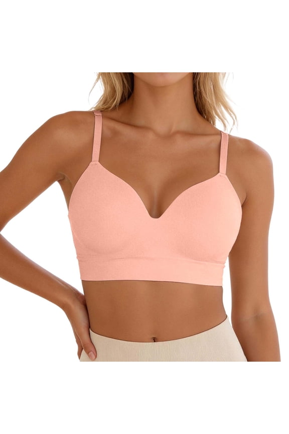 Comfort Bras for Women Fixed Cup Supportive Seamless Bralette Push Up Seamless Bralettes No Underwire Fitting Tshirt Bra Stylish T-Shirt Bra