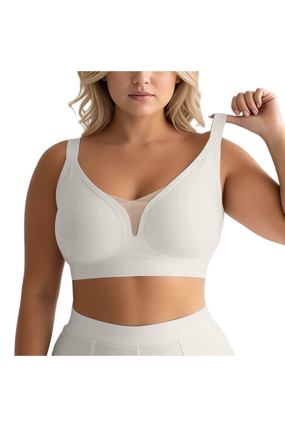 Comfort Bras for Women Full Coverage Bra Support Brassieres All Day Wireless T Shirt Bra Seamless Large Size Bralettes Versatile T-shirt Bras