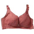 thumbnail image 1 of RMGVDSD Comfort Bras for Women No Underwire Hole Cup Small Chest Gathered Adjustment Bras Women's Thin Push Up Comfort Bras, 1 of 3