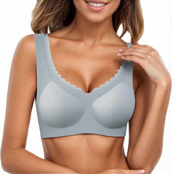 RMGVDSD Comfort Womens Bras Minimizer Bras For Women No Underwire Full Coverage Bras Seamless Soft Support Plus Size Lifting Bra Lift Everyday Bras