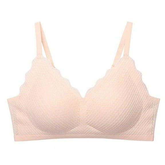 RMGVDSD Comfort Womens Bras Seamless Bras For Women Wheat Lace Suspenders No Rims Beautiful Back Small Comfortable Translucent Soft Bralette Underwear