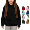 thumbnail image 1 of RMGVDSD Cute Hoodies for Girls Puppy Dog Cat Pouch Hoodie Long Sleeve Pullover Tops Shoulder Straps Pockets Kids Hooded Sweatshirts 5-6 Years, 1 of 6