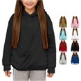 thumbnail image 1 of RMGVDSD Cute Hoodies for Girls Puppy Dog Cat Pouch Hoodie Long Sleeve Pullover Tops Shoulder Straps Pockets Kids Hooded Sweatshirts 5-6 Years, 1 of 6