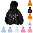 thumbnail image 1 of RMGVDSD Cute Hoodies for Girls Trendy Hooded Sweatshirts Kids Girl Cartoon Print Hoodie Pullover Tops Back To School Fashion Clothes 5-6 Years, 1 of 4