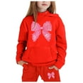 thumbnail image 1 of RMGVDSD Cute Toddler Girls Sweatsuit Children's Sweat Suit Little&Big Boys Girls Long Sleeve Hoodie Pullover Tops Pants Kids Hoodie Set Girls Holiday Playwear Set, 1 of 4